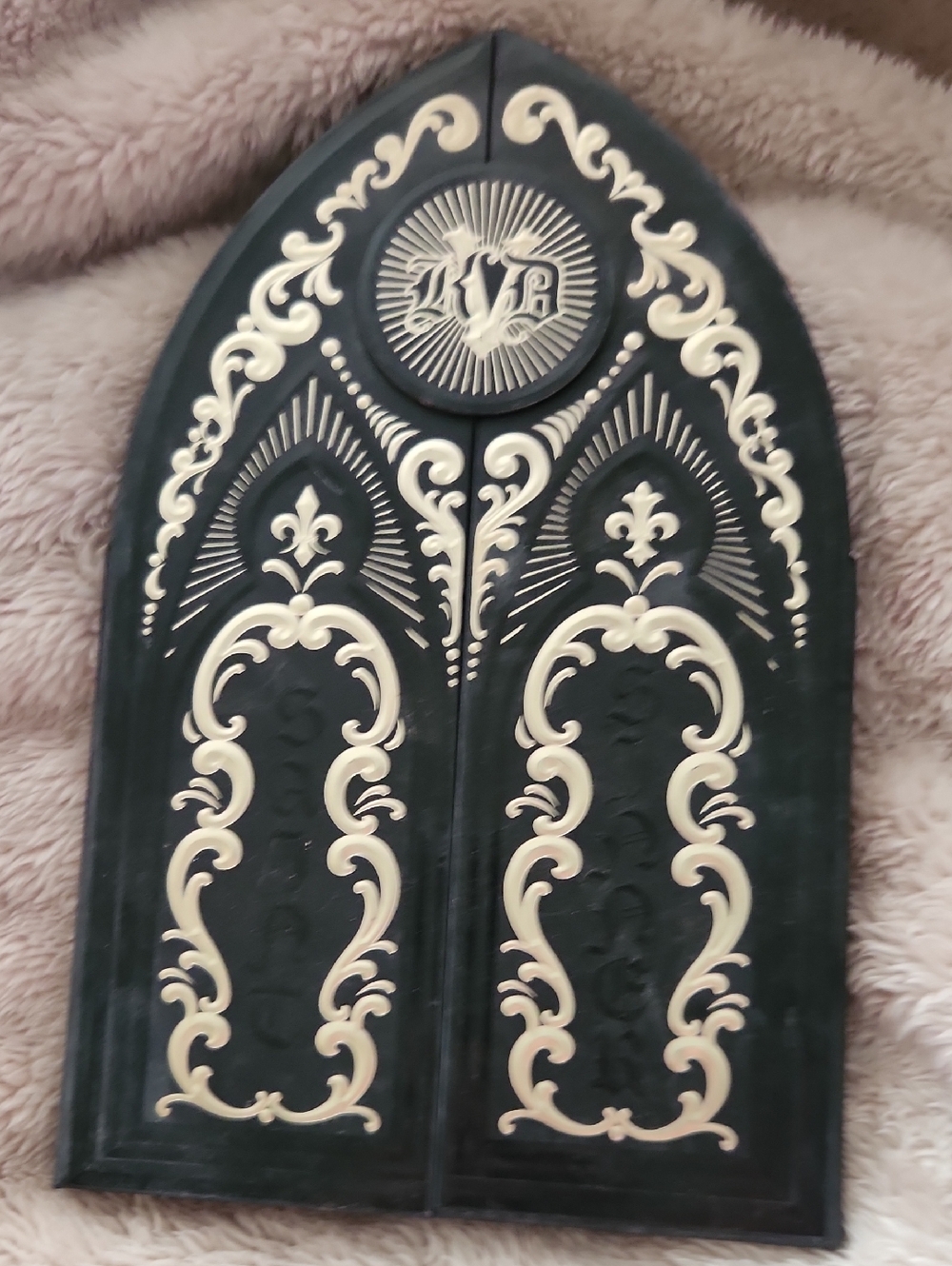Kat Von D Decorative Black & Cream Ornate Panel